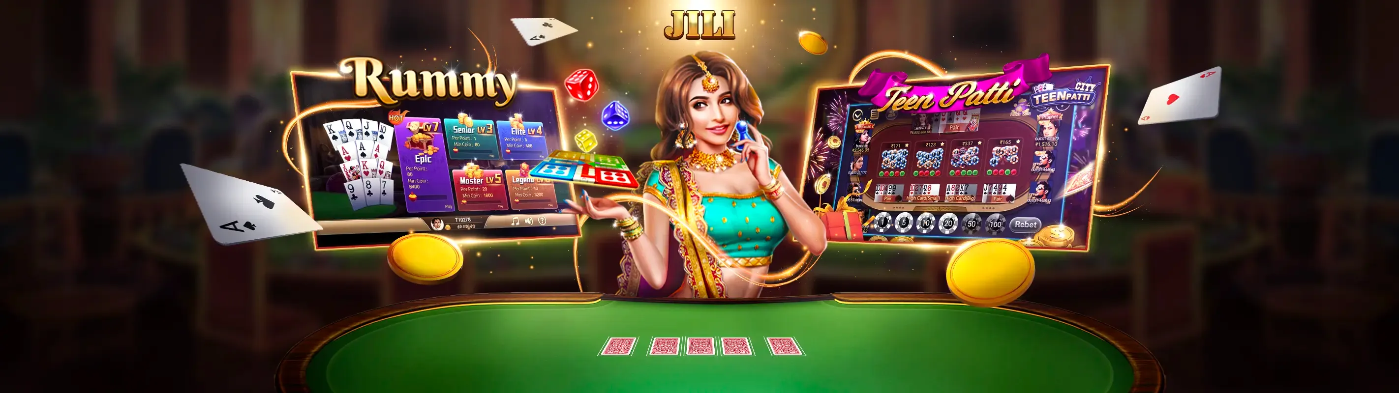 Hình ảnh chính trang đăng nhập 8ok Casino với không khí sòng bạc sôi động